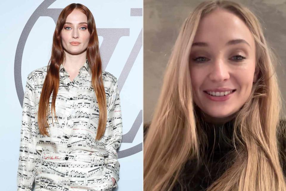 <p>Pascal Le Segretain/Getty for Louis Vuitton; Sophie Turner/Instagram</p> Sophie Turner returned to social media for the first time since announcing her divorce with a video about clean energy.