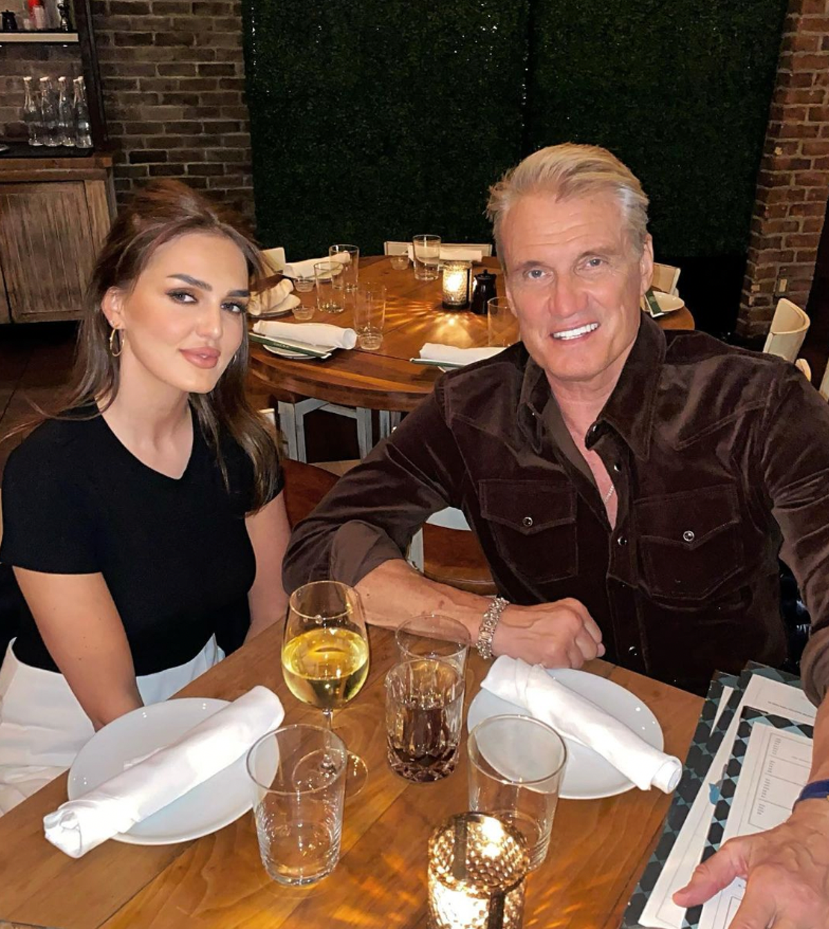 Dolph Lundgren and Emma Krokdal got engaged in 2020 (Instagram via @emmakrokdal)