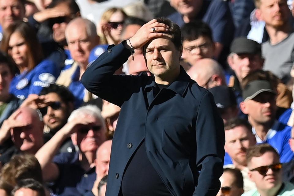 Pochettino’s inconsistent Chelsea side remain in with a chance of European qualification (AFP via Getty Images)
