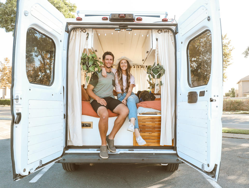 After losing their jobs in the pandemic, Courtnie Hamel and Nate Cotton decided to try something completely new: living out of a van.