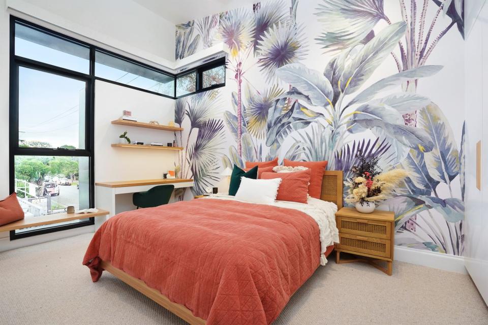 Jimmy and Tam's bedroom on The Block. Photo: Domain