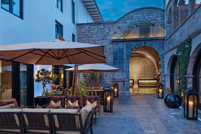 Courtesy of JW Marriott El Convento Cusco JW Convento Cusco, hotel entrance patio, Cusco, Peru