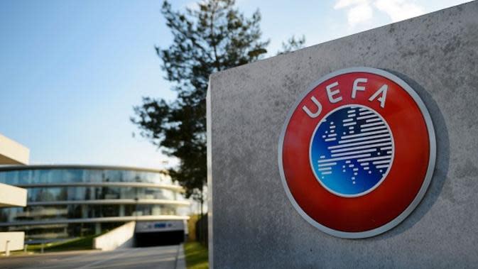 Logo UEFA. (AFP/Fabrice Coffrini)