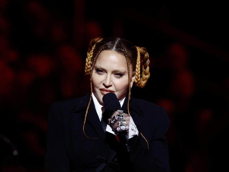 Madonna at the 2023 Grammys (Frazer Harrison/Getty Images)