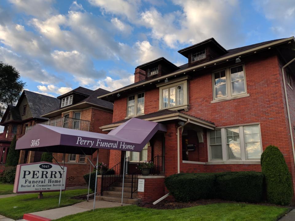 Perry Funeral Home in Detroit on Saturday, Oct. 20, 2018.