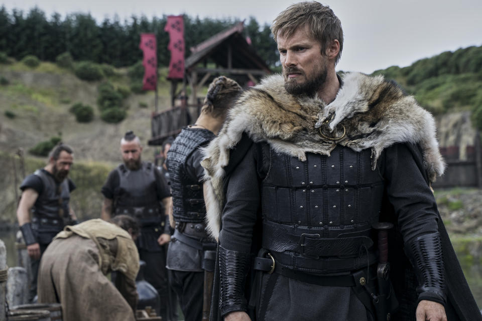 Vikings: Valhalla. Bradley James as Harekr in episode 203 of Vikings: Valhalla. Cr. Bernard Walsh/Netflix © 2022