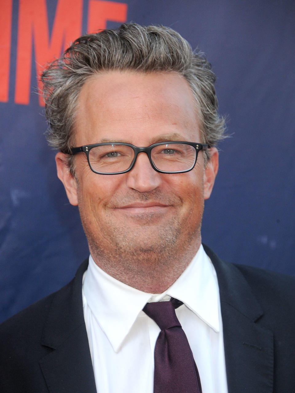 A closeup of Matthew Perry