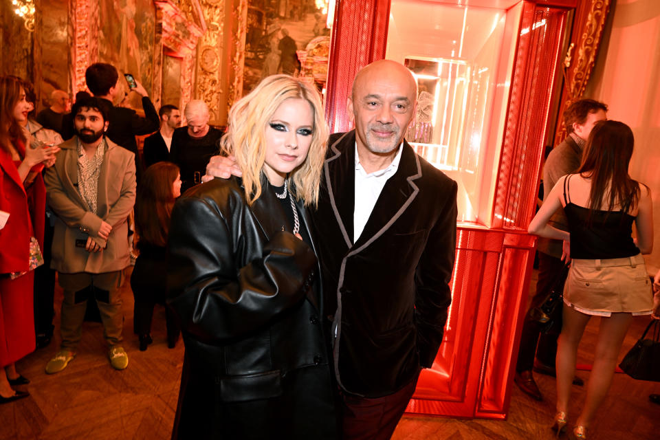 Avril Lavigne and Christian Louboutin "The Loubi Show" in Paris.