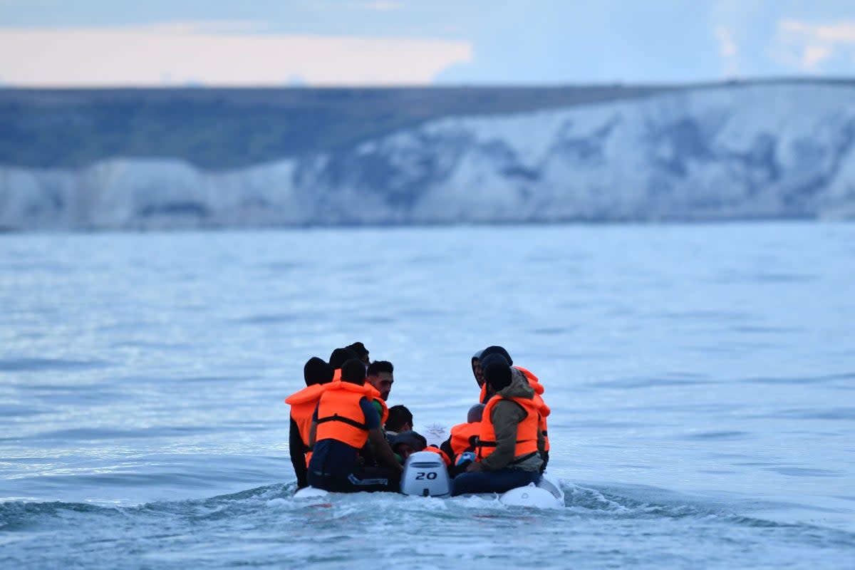 A seven-year-old girl has died in the capsizing of a migrant boat thought to be travelling to the UK near northern France (AFP via Getty)