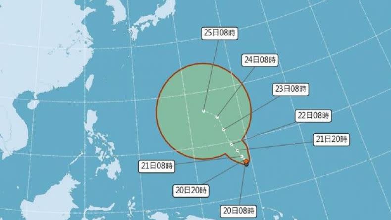 「瑪娃」是否侵台待持續觀察。（圖／翻攝自氣象局）