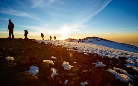 Hikers on Kilimanjaro - Credit: PDJPHOTO11