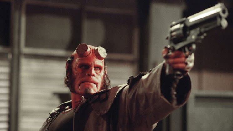 Ron Perlman as Hellboy. (Photo: Sony)