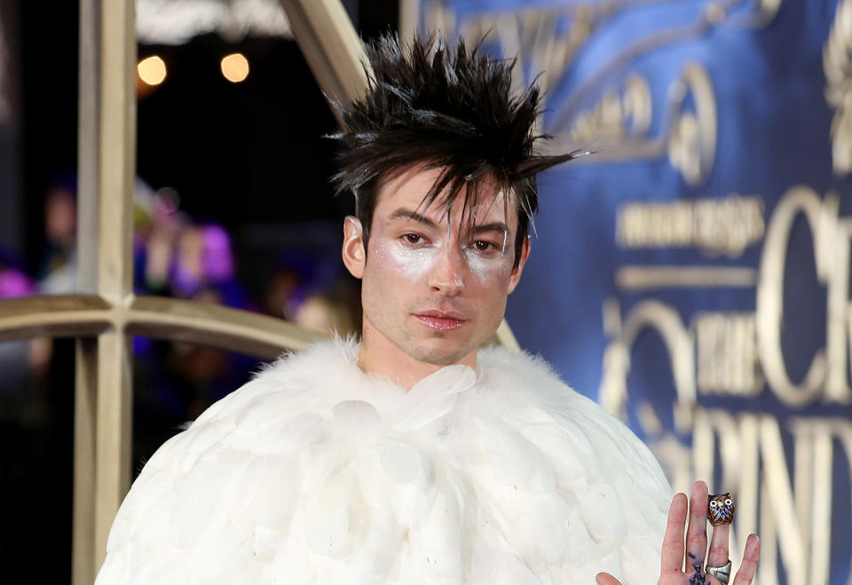 Ezra Miller en la premire de 'Animales Fantásticos: Los crímenes de Grindelwald' (Foto: David M. Benett/Dave Benett/WireImage/Getty Images)