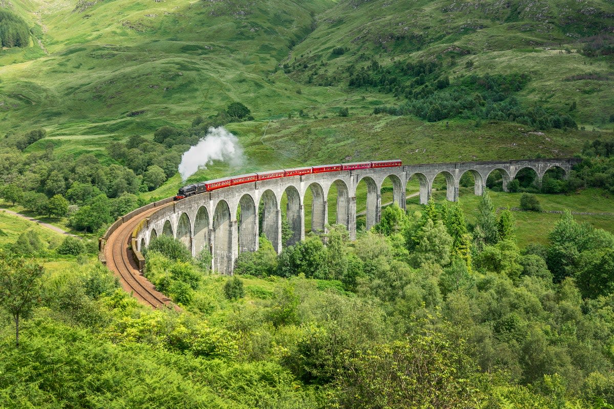 The Jacobite steam train also runs on the West Highland Line (Getty Images)