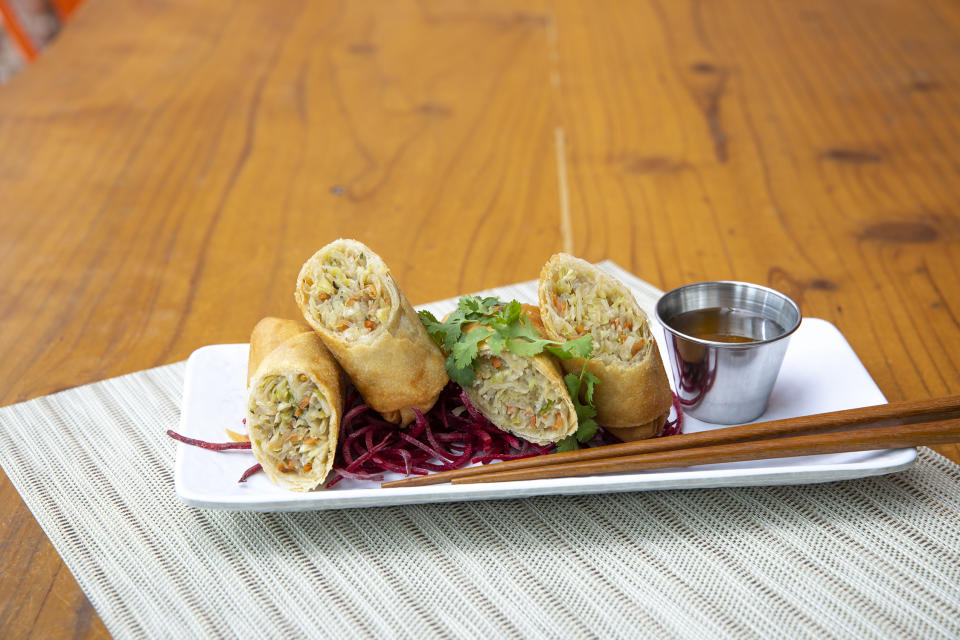 Egg rolls are found on most Thai menus and are a great appetizer for beginners. (Photo: Aloy Thai)