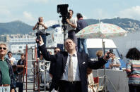 Durante le riprese del film "Viaggio di nozze" (Photo by Rino Petrosino/Mondadori via Getty Images)