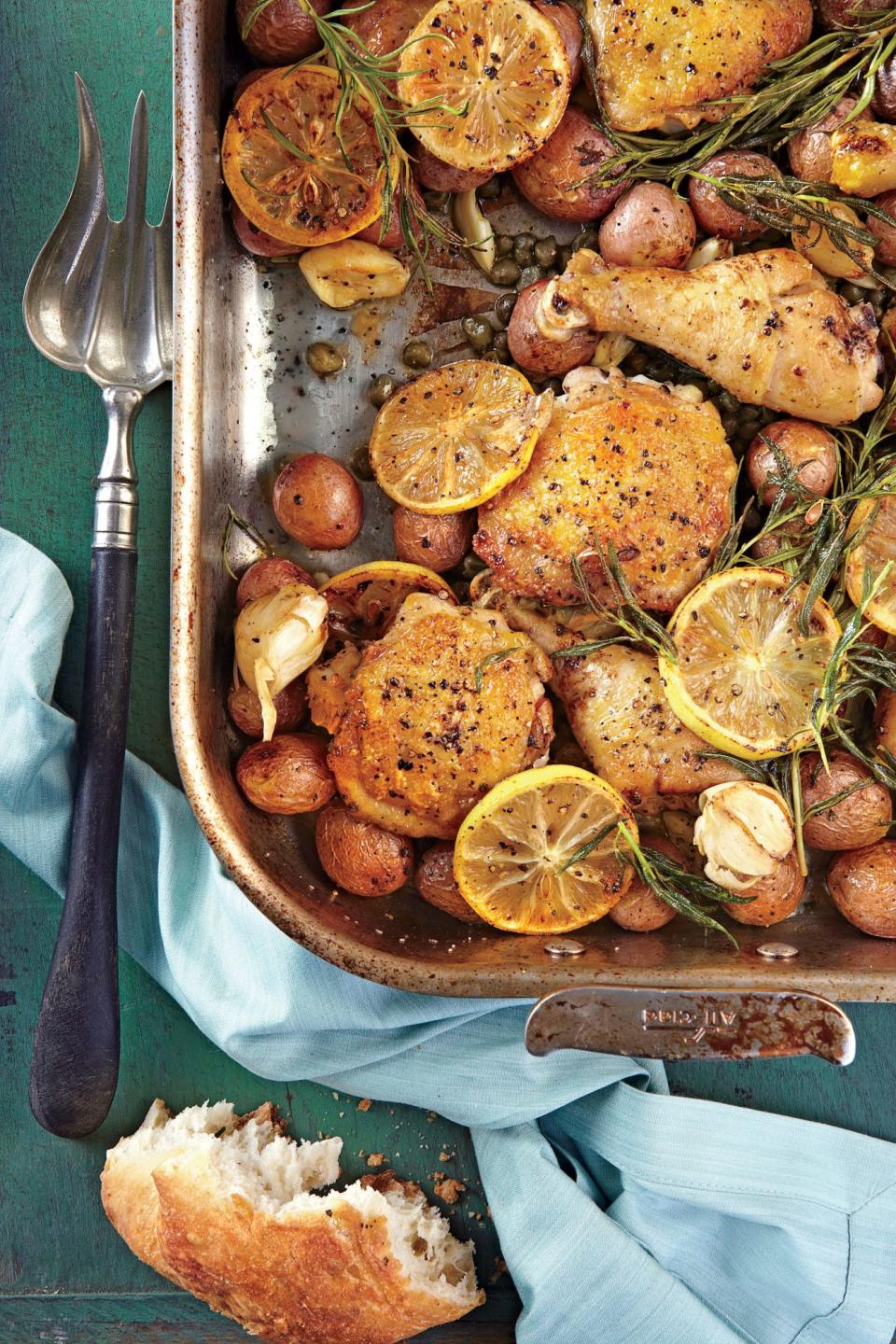 Lemon-Rosemary-Garlic Chicken and Potatoes