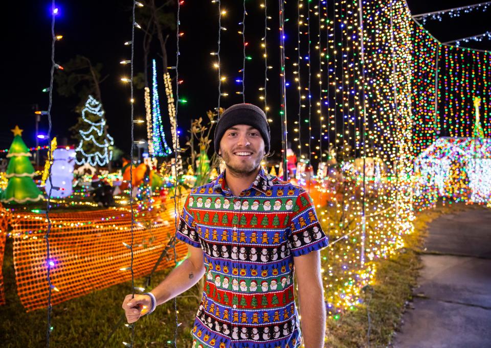 An elaborate Christmas light display created by Scott Fester was recently featured on ABC’s The Great Christmas Light Fight.  