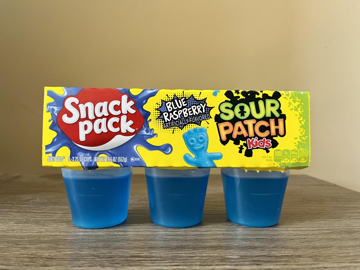 blue raspberry sour patch kids snack pack juicy gels