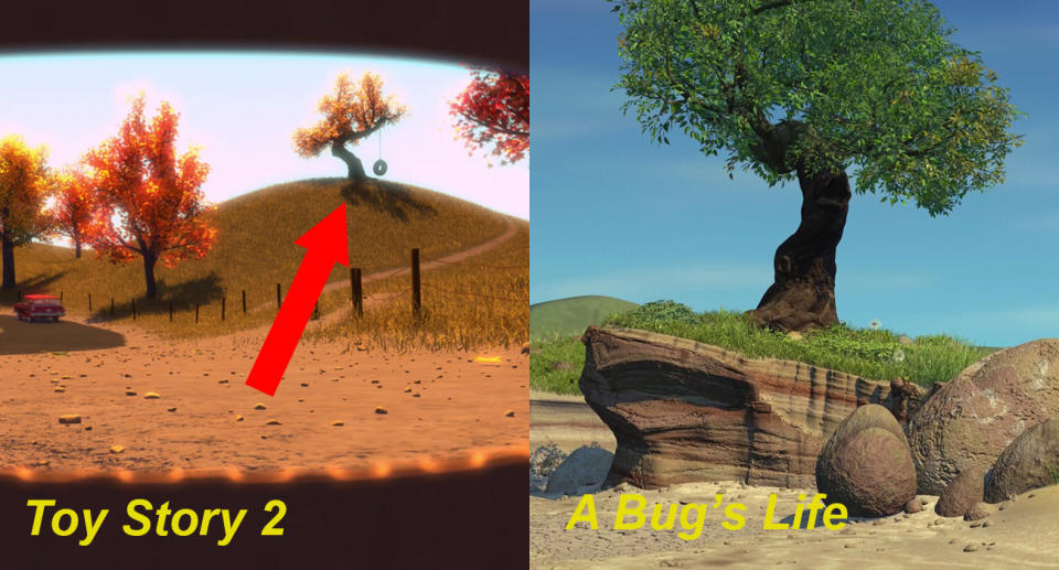 Jessie's flashback tree (Toy Story 2)