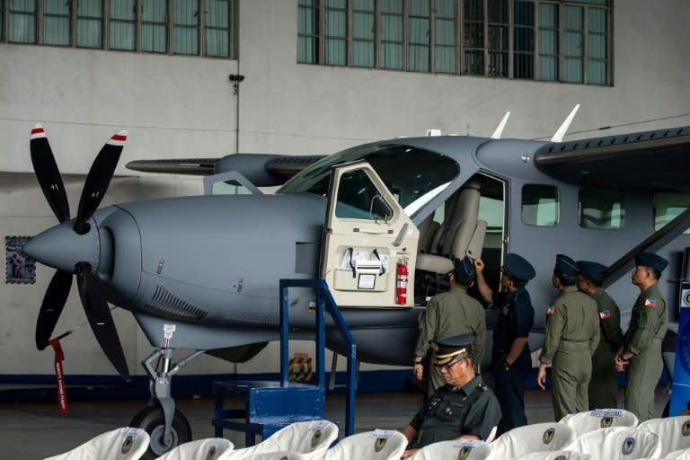 Washington has donated to the Philippines two Cessna C208B planes to help track Islamist militants as well as patrol maritime borders in the South China Sea