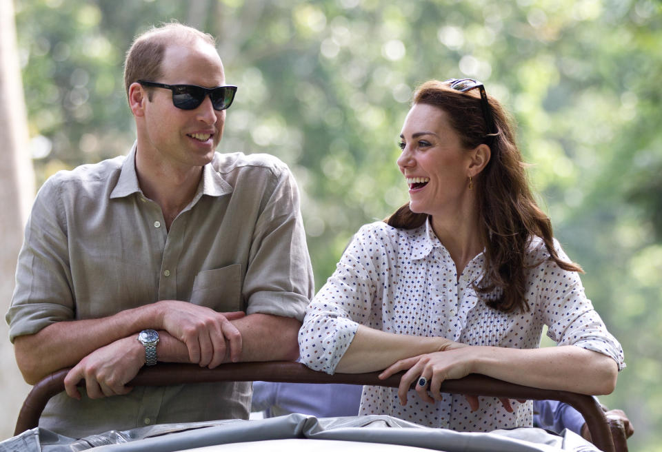 Prince William and Kate, pictured here on safari in India, visited the island in 2006 (Samir Hussein/WireImage/via Getty Images)