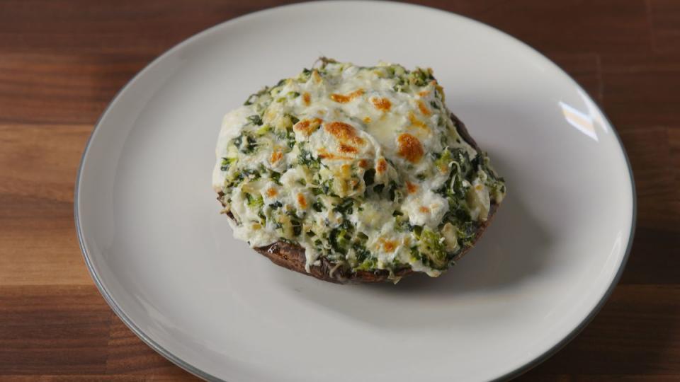 Spinach-Artichoke Stuffed Mushrooms