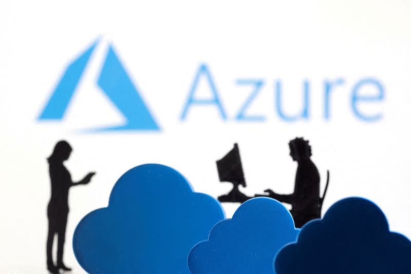 FILE PHOTO: Illustration shows Microsoft Azure cloud service logo