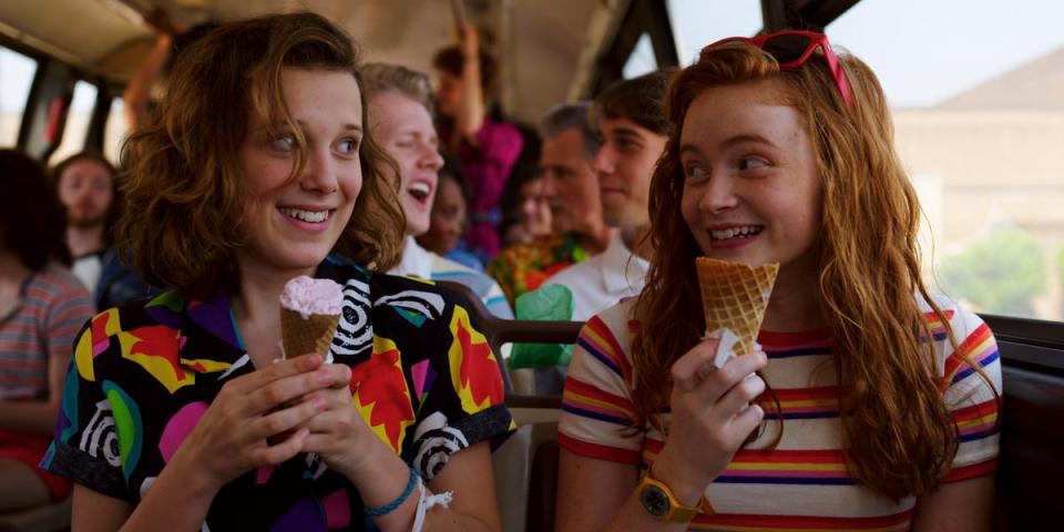 Millie Bobby Brown and Sadie Sink (Netflix/PA) (PA Media)