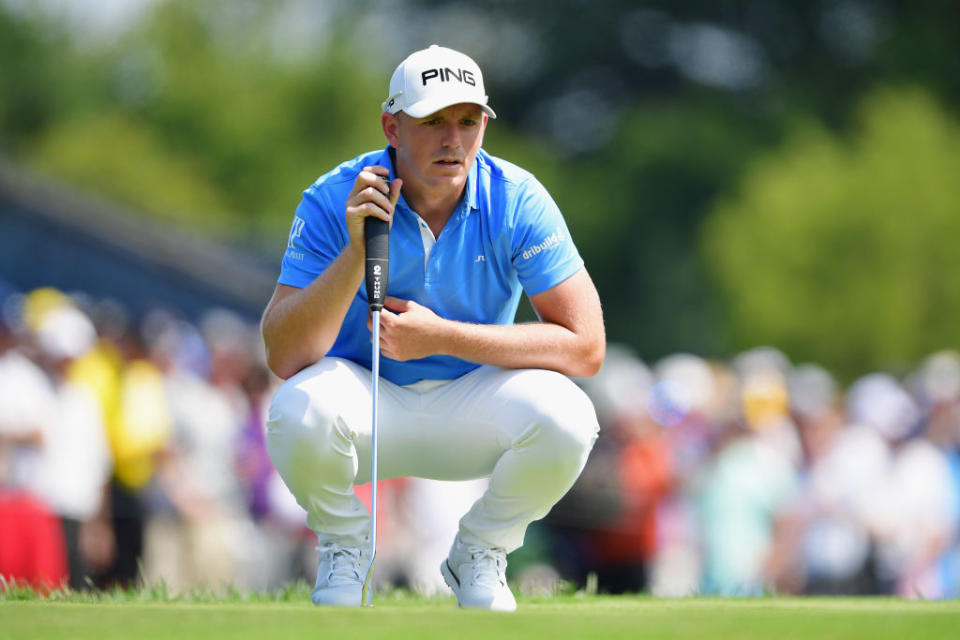 Matt Wallace is feeling fine after an ace at the PGA Championship. (Getty)