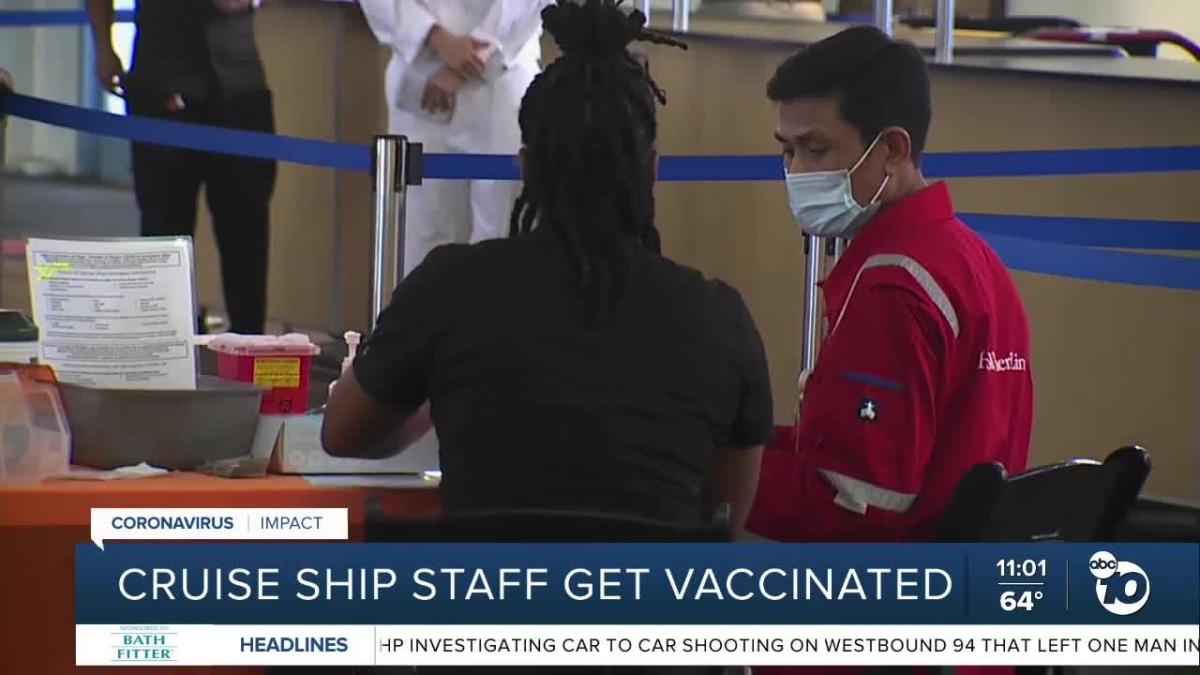 are cruise ship staff vaccinated