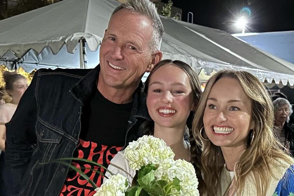 <p>Giada DeLaurentiis/Instagram</p> Giada De Laurentiis and ex-husband Todd Thompson support daughter Jade at her high school musical 