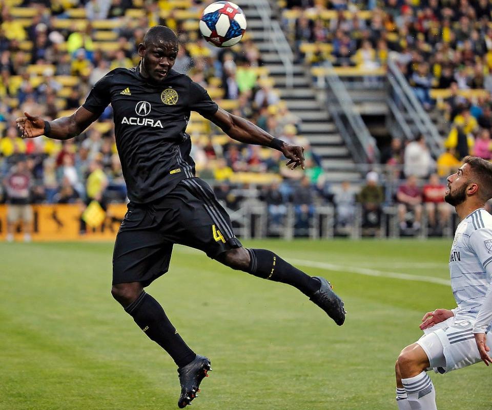 Jonathan Mensah made 159 appearances in six seasons with the Crew and scored six goals.