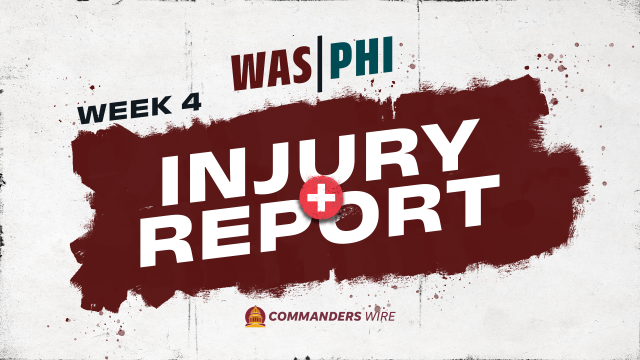 Commanders-Eagles Week 4 injury report