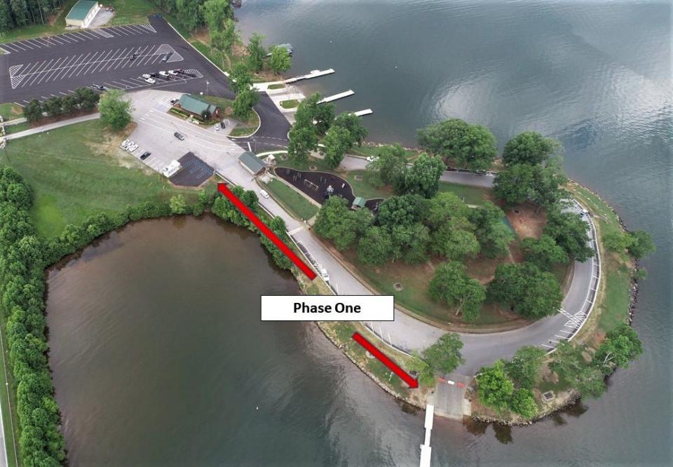 Lake Bowen Park will remain open during a shoreline restoration project through August that will begin this week.