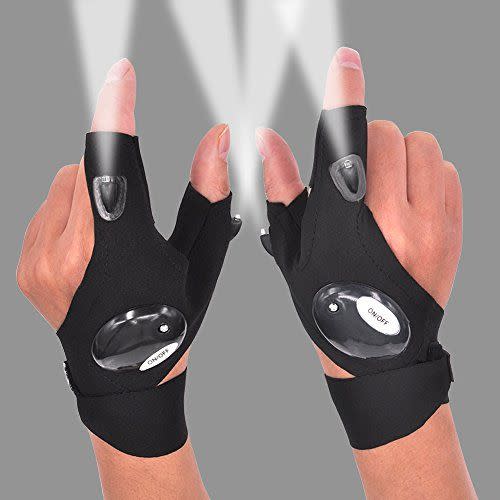 50) LED Flashlight Gloves