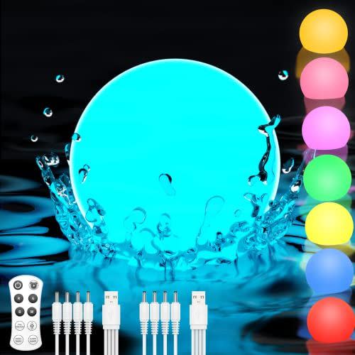 4) Floating Pool Lights (8-Pack)