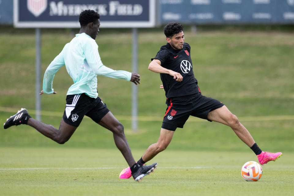 Ricardo Pepi also debuted with the USMNT with sky-high expectations. (Photo by John Dorton/USSF/Getty Images for USSF)