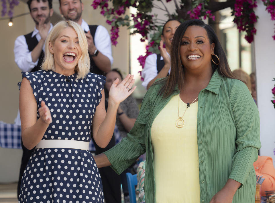 Holly Willoughby and Alison Hammond returned to This Morning on 4 September, 2023. (ITV/Shutterstock)