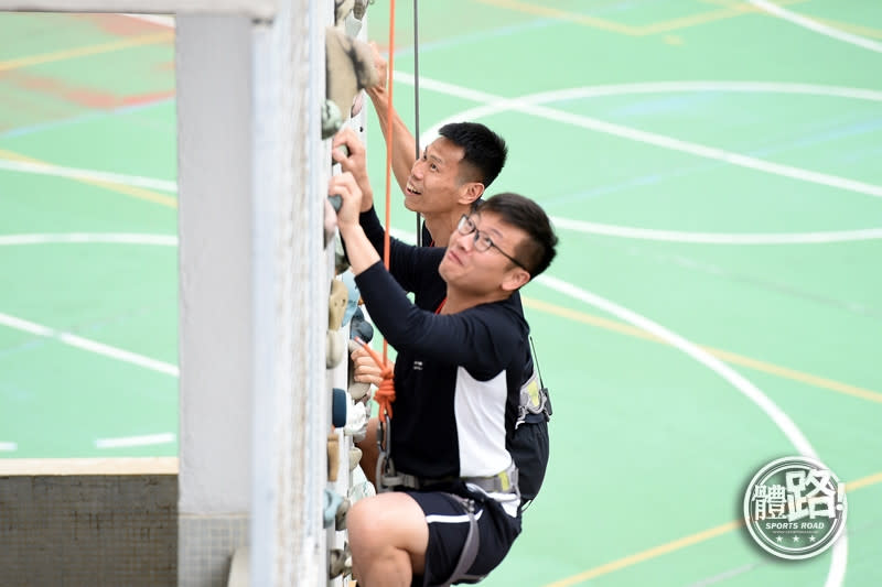 方誠義今次嘗試運動攀登，希望以身作則鼓勵學生勇於嘗試