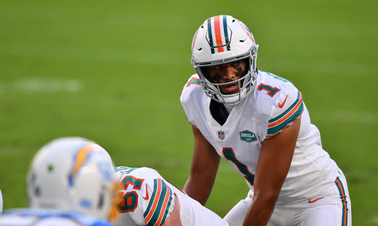 Miami Dolphins rookie quarterback Tua Tagovailoa gets benched.