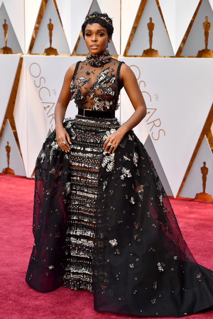 Janelle Monae attends the 89th Annual Academy Awards on Feb. 26, 2017. (Photo by Jeff Kravitz/FilmMagic)