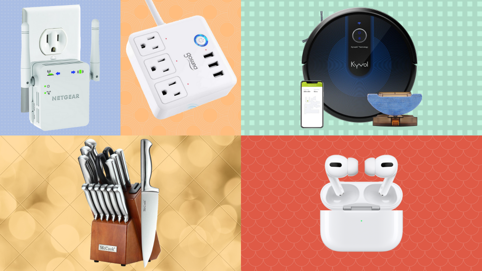 Pick a box, any box and score up to 60 percent off top-rated Apple AirPods Pro, smart home power strip, robot vacuums and more. (Photo: Amazon)