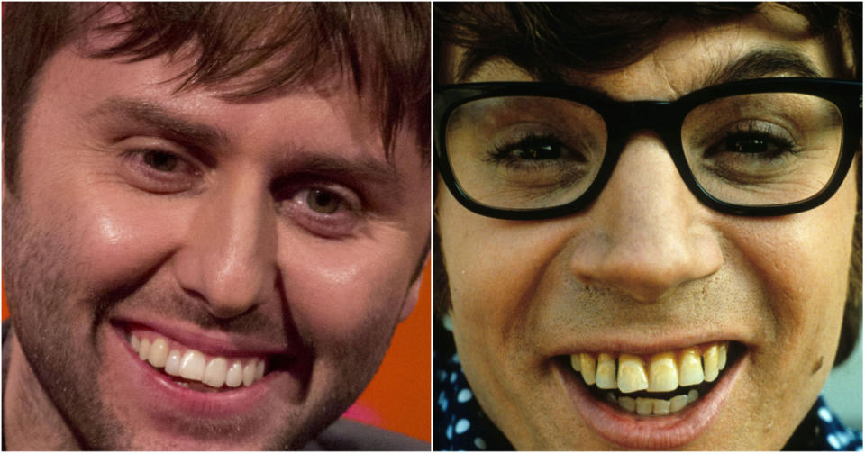 Flossed for words: James Buckley says comparisons to Austin Powers made him insecure (Photo: Isabel Infantes/PA Wire/PA Images/New Line/Kobal/REX/Shutterstock)