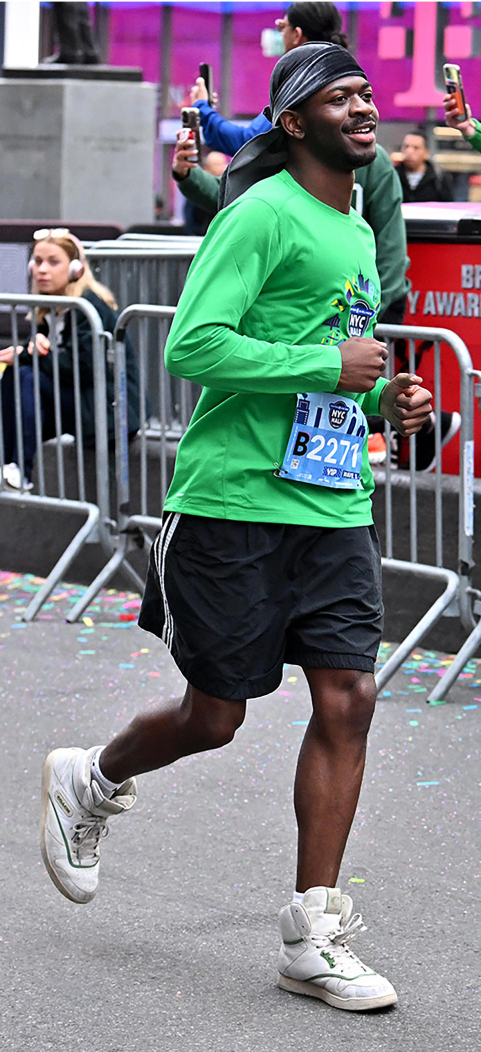 Lil Nas X, NYC, Half Marathon, shoes, sneakers, Coach