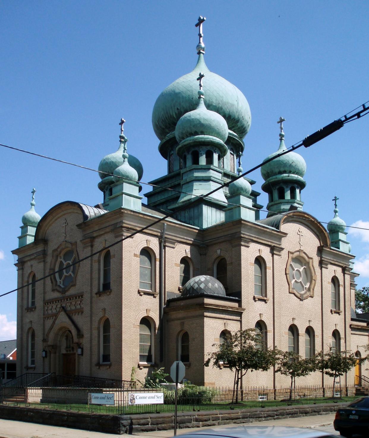 The distinctive St. Theodosius Orthodox Cathedral in the Tremont neighborhood of Cleveland was featured in the 1978 film “The Deer Hunter.”