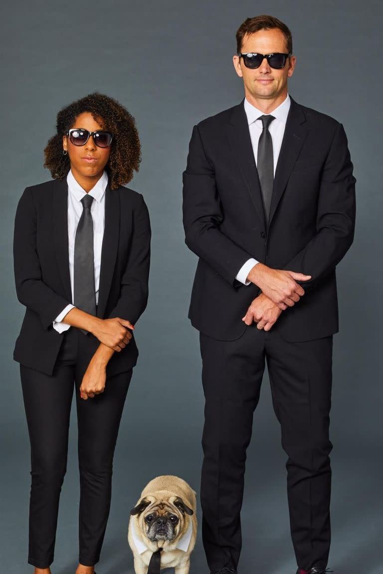 <p>Whether you go with your significant other, friend, or simply by yourself, this seriously easy costume only requires some sunglasses and a black suit.</p><p><a class="link " href="https://www.amazon.com/Joopin-Polarized-Sunglasses-Designer-packaging/dp/B01NAHV221?tag=syn-yahoo-20&ascsubtag=%5Bartid%7C10070.g.2683%5Bsrc%7Cyahoo-us" rel="nofollow noopener" target="_blank" data-ylk="slk:SHOP SUNGLASSES;elm:context_link;itc:0;sec:content-canvas">SHOP SUNGLASSES</a></p>