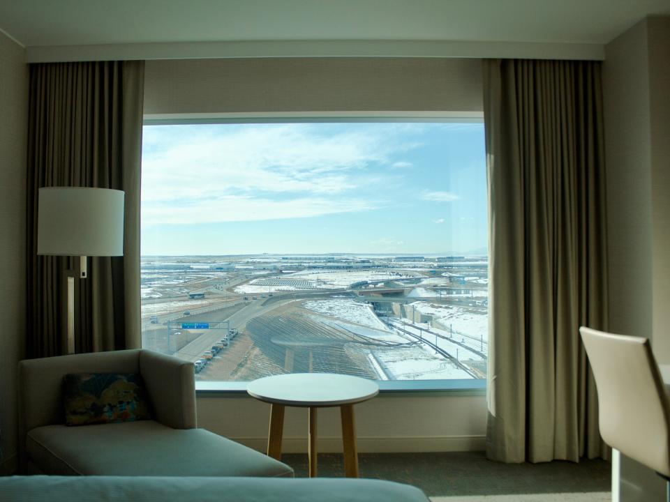 Window view from the Westin Denver Airport Hotel