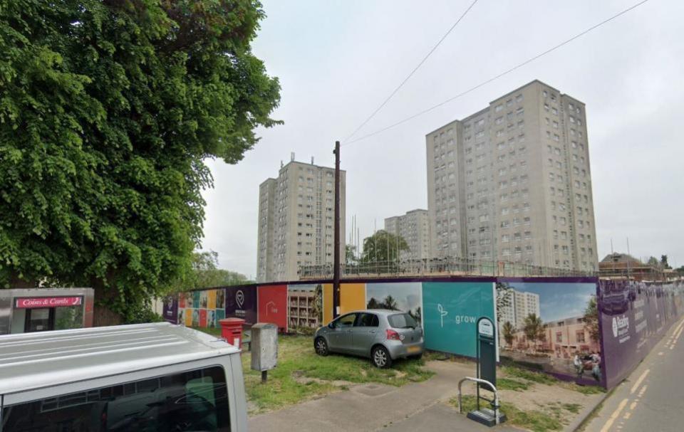 Reading Chronicle: The construction site in Wensley Road, Coley, where Reading Borough Council is building new homes and flats. Credit: Google Maps