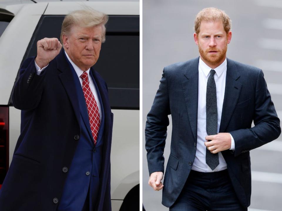 Donald Trump and Prince Harry.